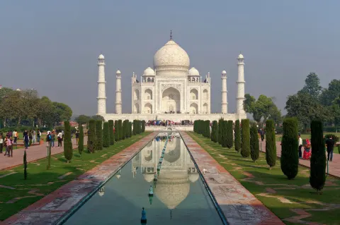 Taj Mahal and its reflecting pool, Agra